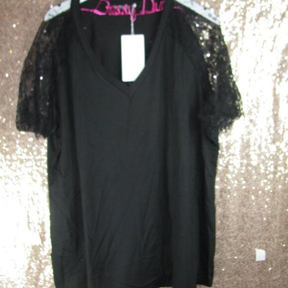 NWT BloomChic lace sleeve top 22/3X - Picture 4 of 10